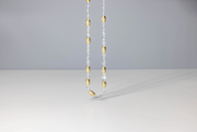 Todd Reed necklace with 18k yellow gold, moonstone(~45.1ct), and white brilliant cut diamonds (~3.37ct)
